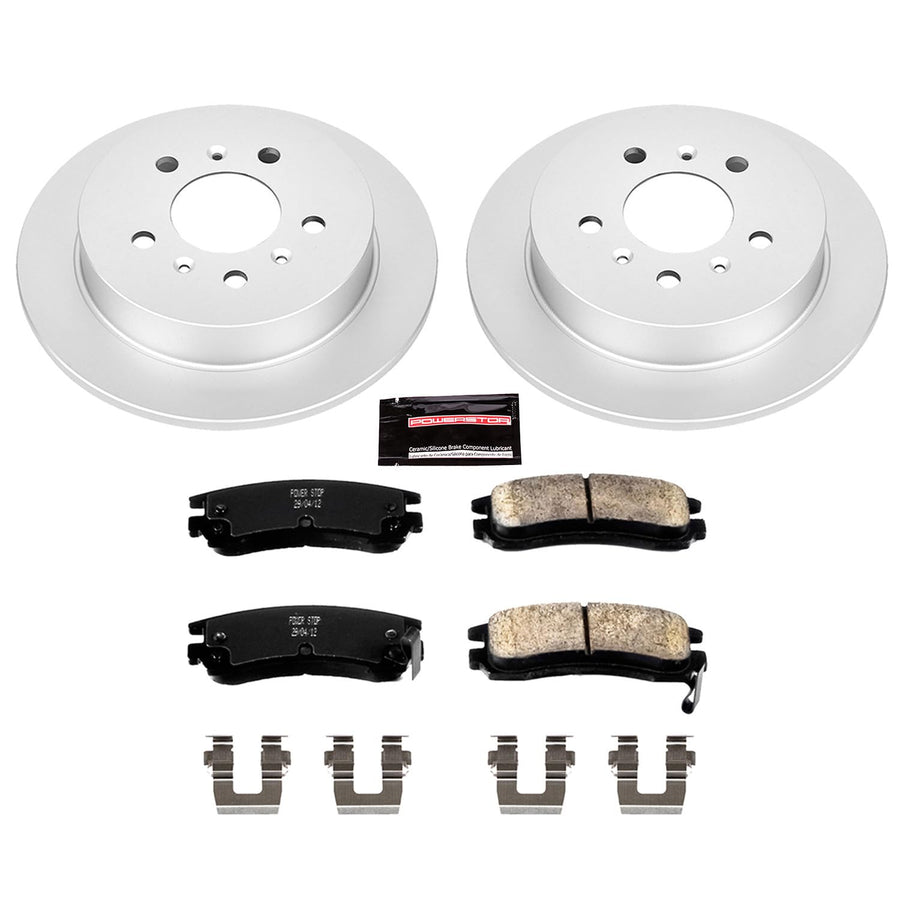 Power Stop Coated Brake Rotor & Ceramic Brake Pads CRK1440- rear
