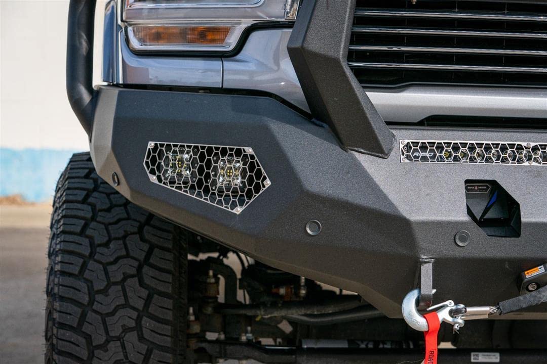 iDentity Full Width Raw Front HD Bumper Road Armor 2204DF-B1-P3-MR-BH