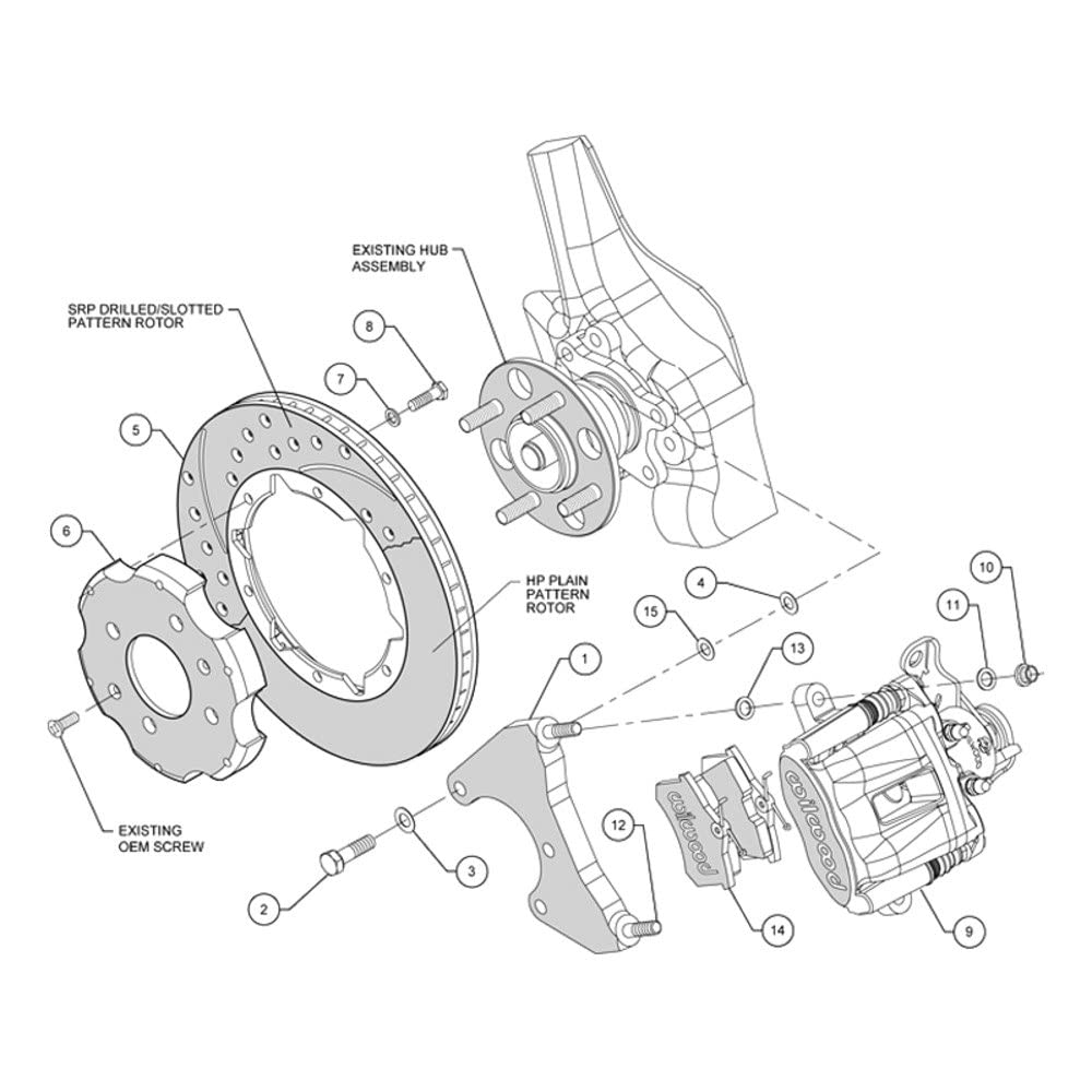 Red CPB Rear Kit, 11.00"
