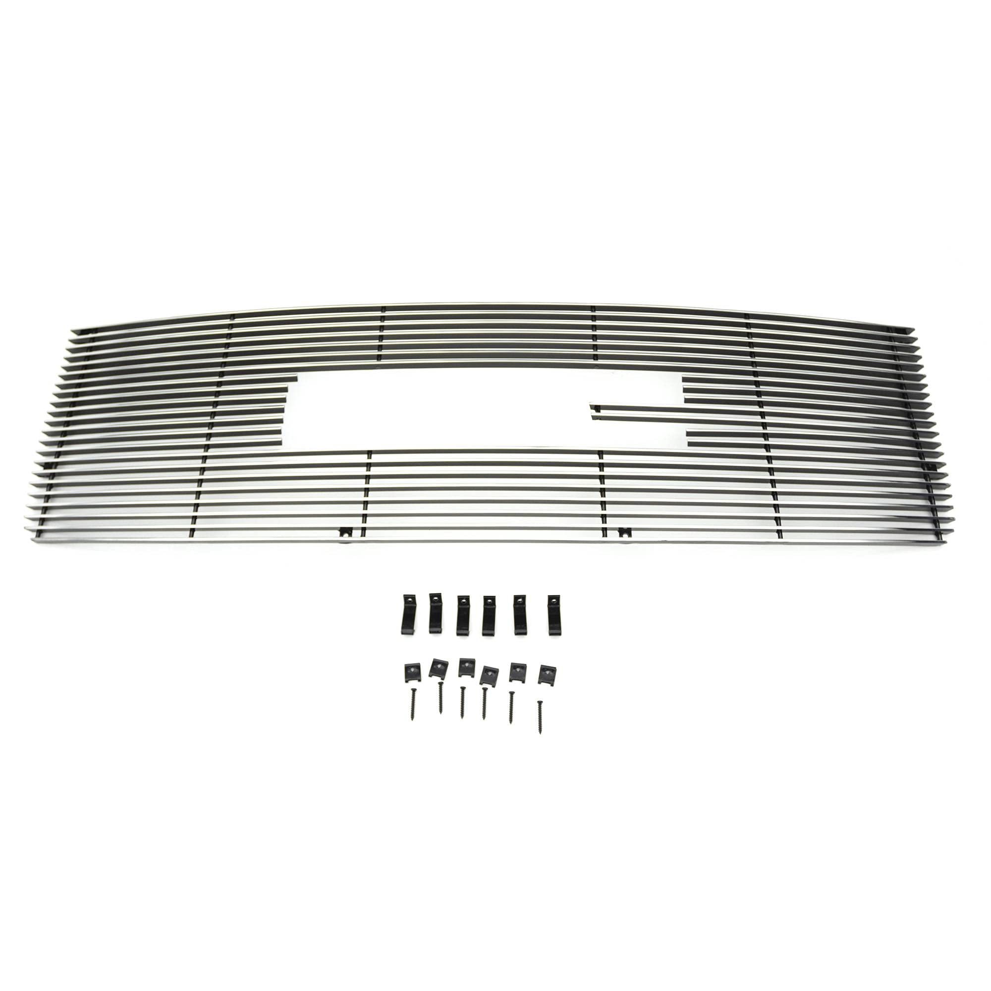 Horizontal T-Rex 21205 Aluminum Polished Finish Billet Grille Overlay for GMC Sierra 1500