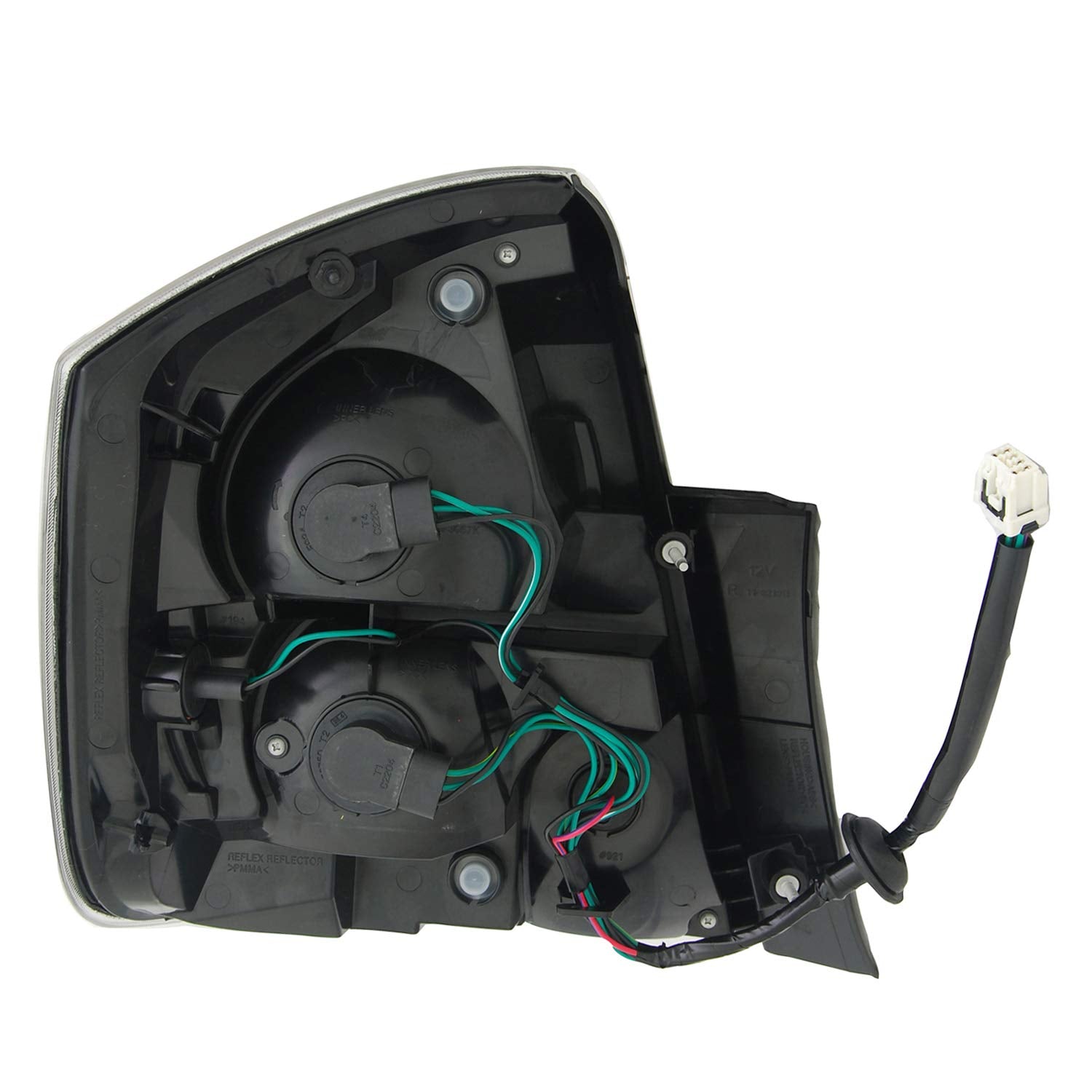 Right TYC Tail Light Assembly Compatible with 2010-2012 Nissan Sentra