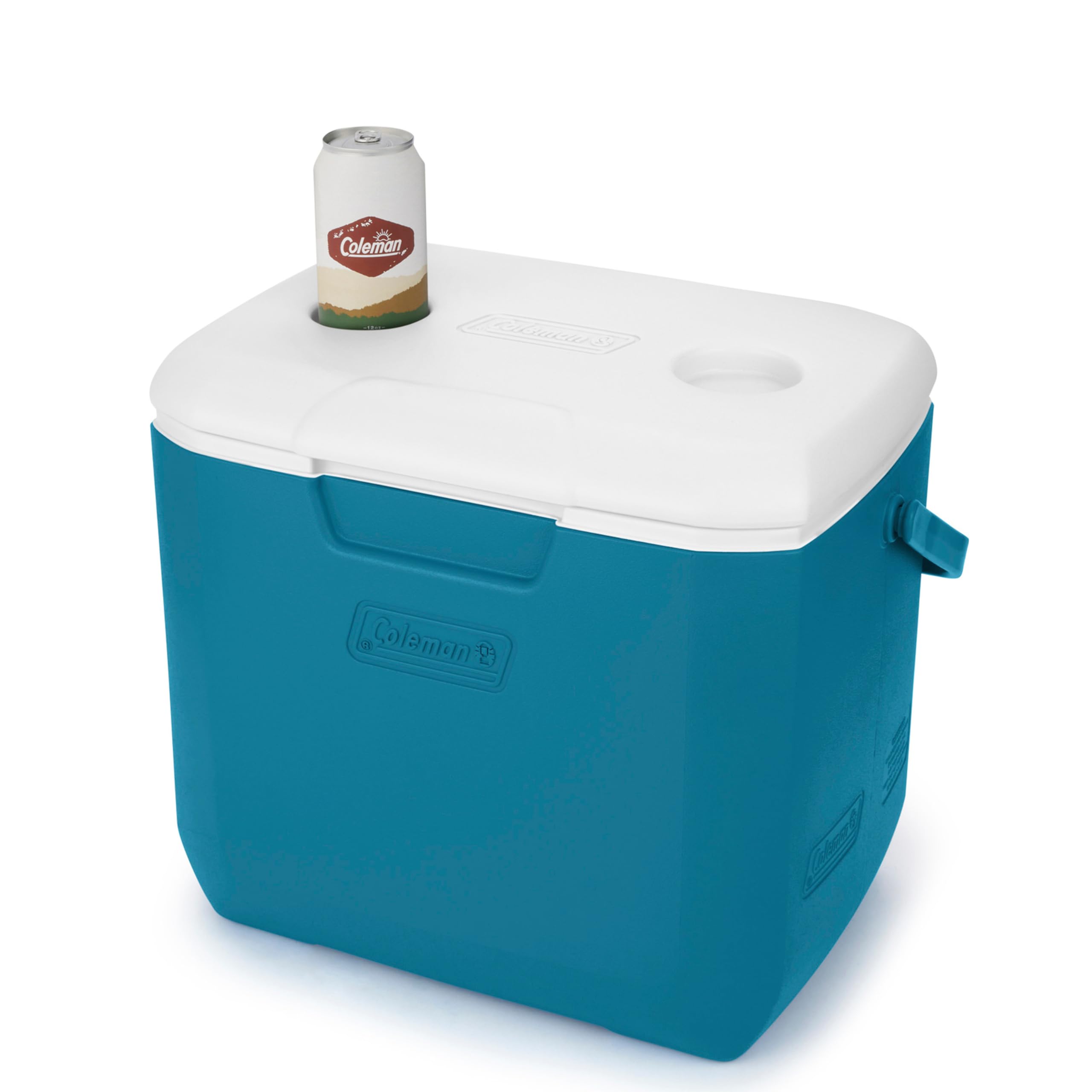 Coleman 30qt Chiller Insulated Portable Cooler with Ice Retention & Large Carry Handle, Made in USA, Great for Camping, Tailgating, Parties, Sports, Concerts & More