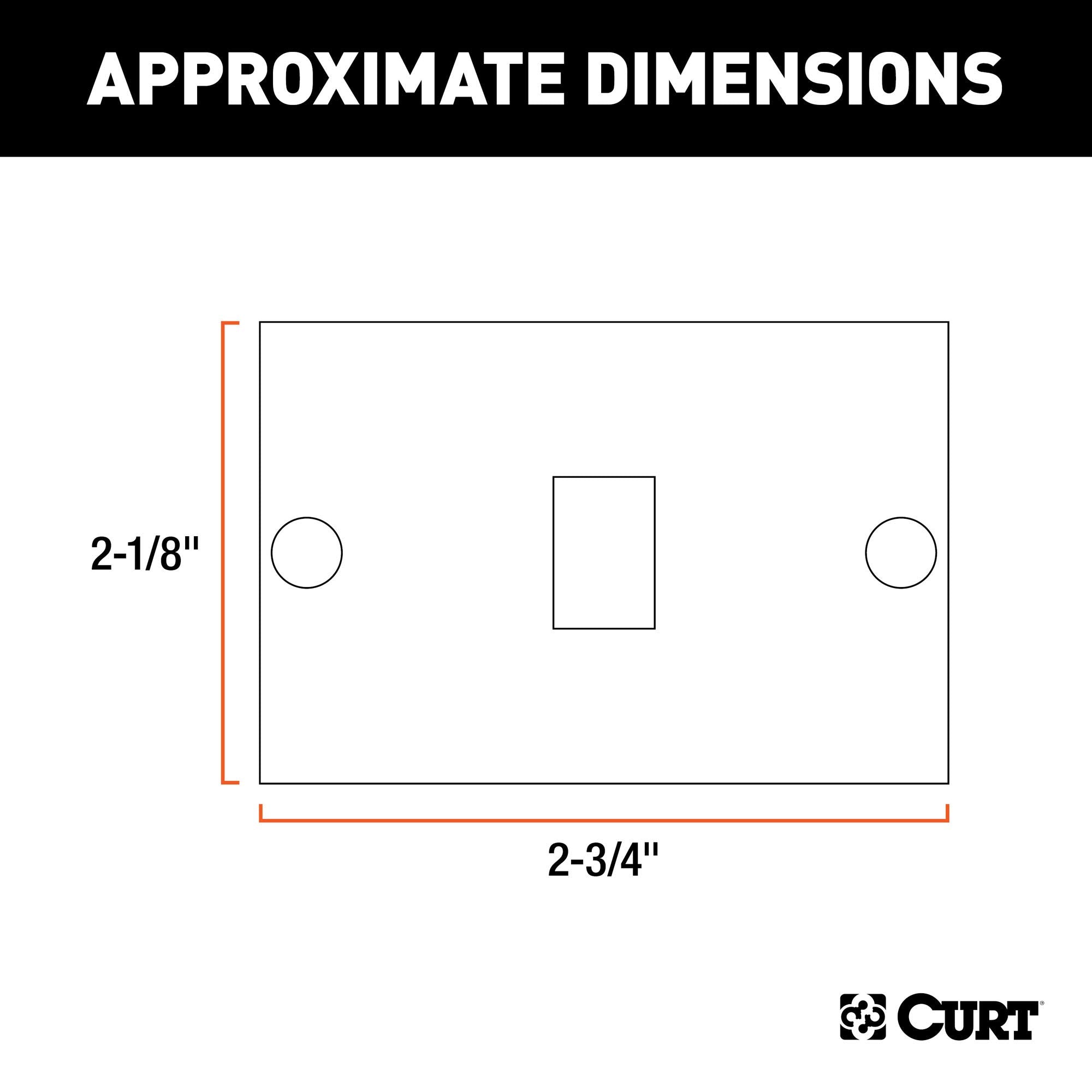 CURT Replacement 53515 Red Side Trailer Light Lens