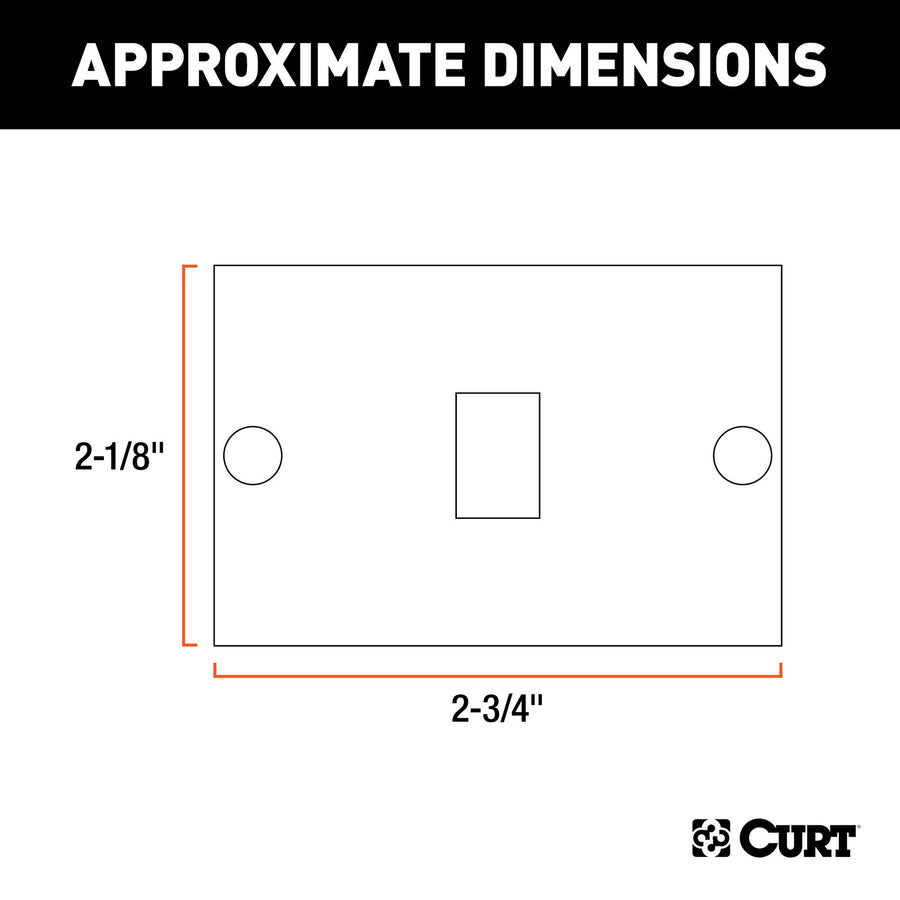 CURT Replacement 53515 Red Side Trailer Light Lens
