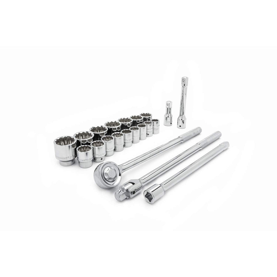 21 Piece Crescent 3/4" Drive 12 Point Standard SAE Mechanics Tool Set - CTK21SAEN