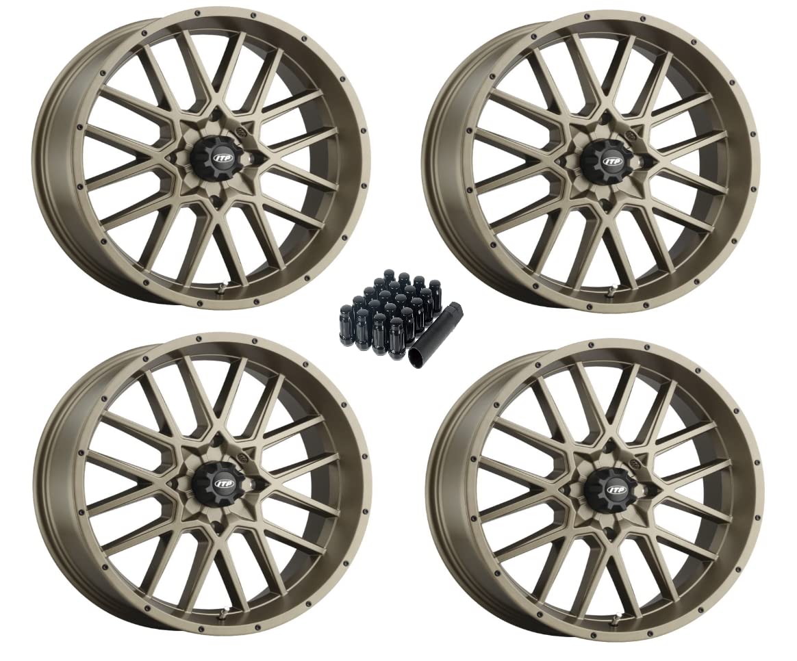 ITP Hurricane Full Set of Bronze 15x7, 5+2, 4/137 UTV SXS Wheels (4)