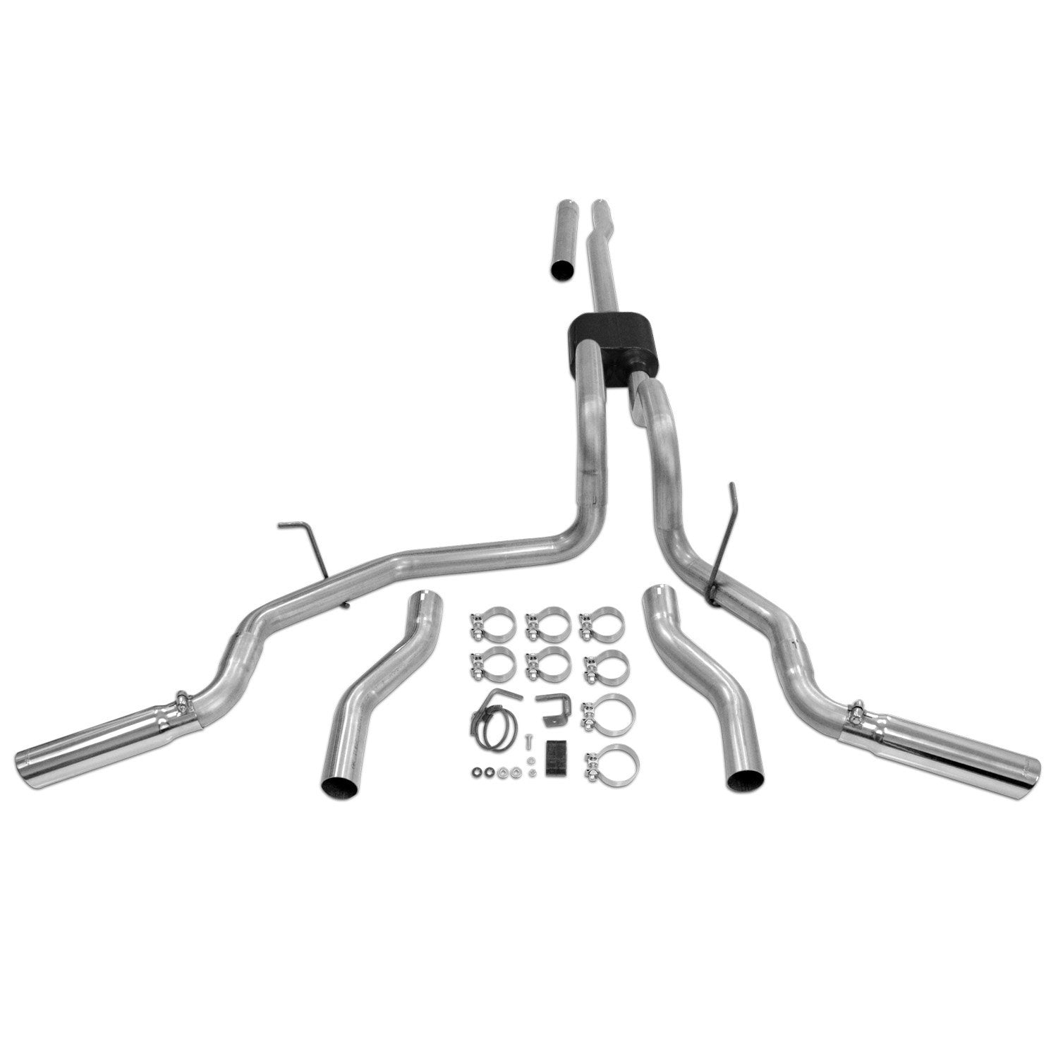 Flowmaster American Thunder 8174817 Cat-Back Exhaust Kit 2.5 Inch Stainless Steel 3 Inch Polished 304 Stainless Steel Tips Compatible with 2004-2008 Ford F-150 Lincoln Mark LT 4.6L 5.4L