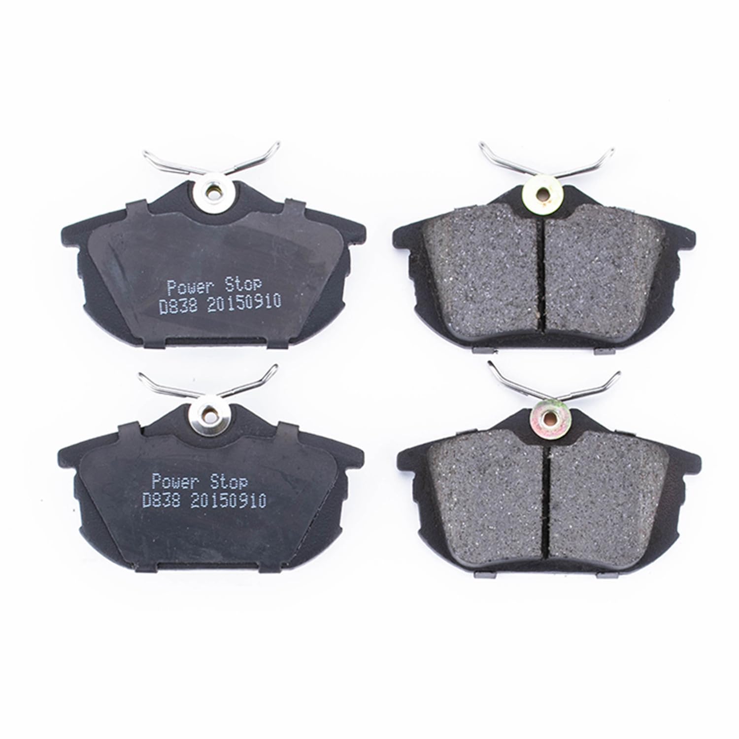 Power Stop Brake Kit Rear For Volvo S40 2000-04 | Volvo V40 2000-04 - Ceramic Brake Pads With Installation Hardware, 17-838
