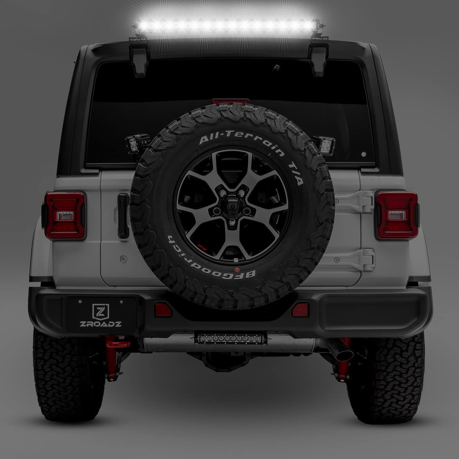 2018-2022 Jeep JL LED Rear Window Bracket to mount (1) 30 Inch Staight Single Row Light Bar - PN #Z394931