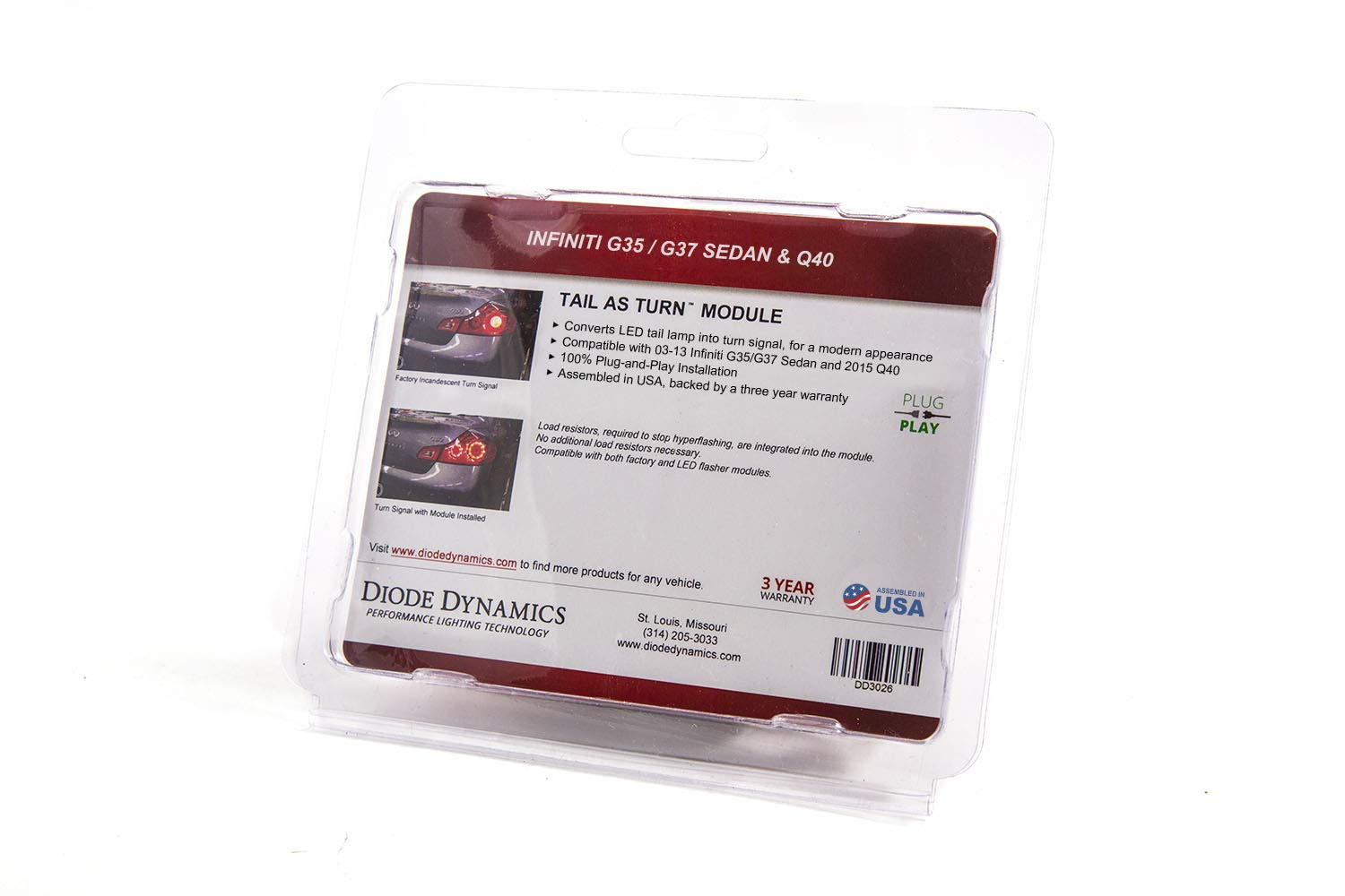 Diode Dynamics LED Module Tail as Turn® compatible with Infiniti G37 Sedan 2009-2013