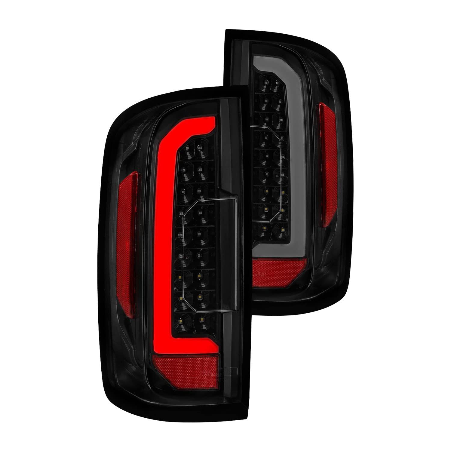 15-21 GMC Canyon ANZO LED Taillights w/Light Bar Black Housing Smoke Lens (311403)