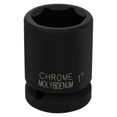 M740-32 Performance Tool, 3/4-Inch Drive 1-Inch 6pt Impact Socket - Chrome Moly Steel, Black Oxide Coated