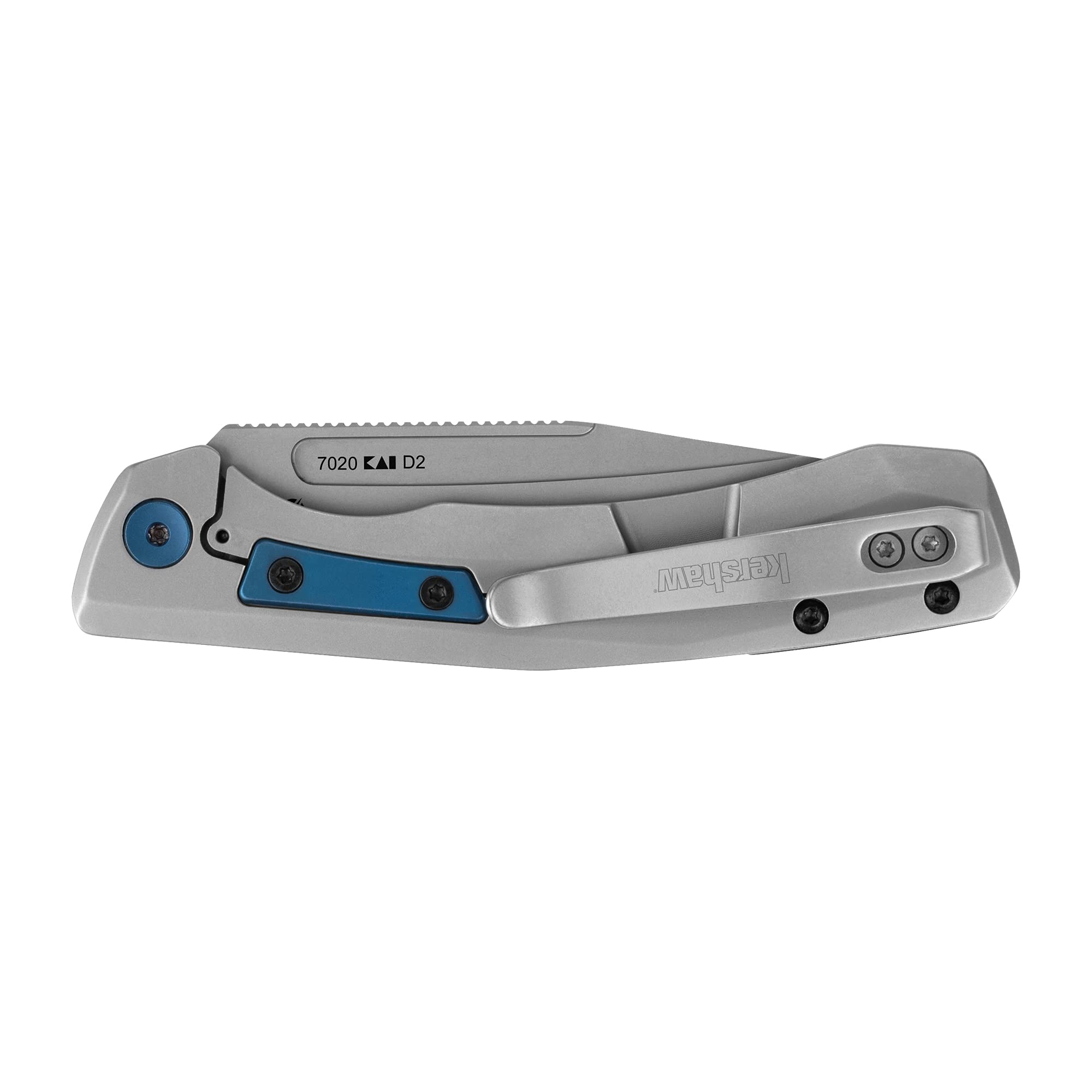 Kershaw XL Highball Clip Point Pocket Knife, 3.3-in. Blade, Manual KVT Ball Bearings Opening, Frame Lock (7020)