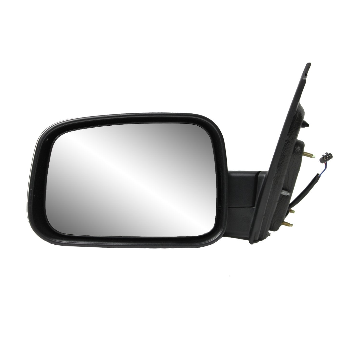 Fit System Mirror Driver Side for Chevrolet HHR Wagon, Textured Black w/Satin Silver Cover, Foldaway, Power