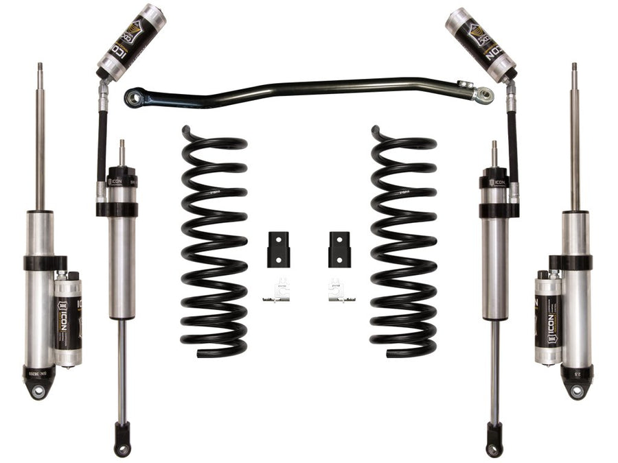 2.5" Lift, ICON Stage 4 Suspension System, w/OEM Air Ride, Compatible with 2014-Up Ram 2500 4WD, K212544A