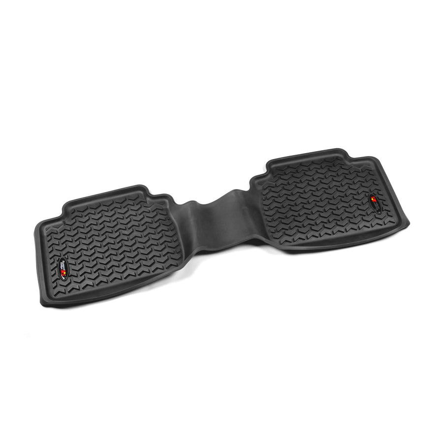 Rear Floor Liners Rugged Ridge for Toyota Tacoma | Black | 82954.10 | Fits 2005-2015 Toyota Tacoma Access/Double Cab (Automatic)