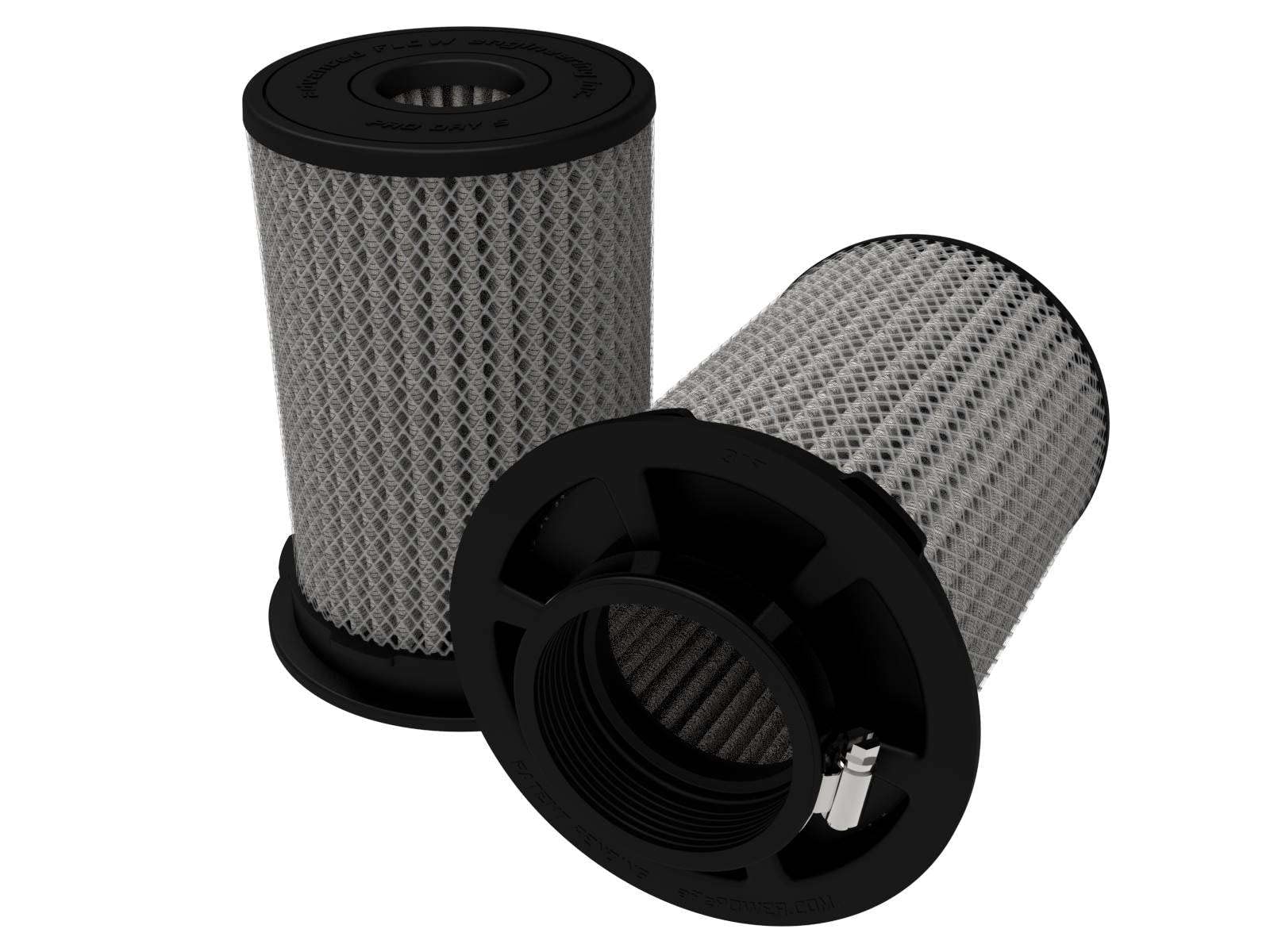 Momentum Intake Replacement Air Filter aFe POWER w/Pro DRY S Media - 3" Inlet, 8" Tall - #20-91203DM