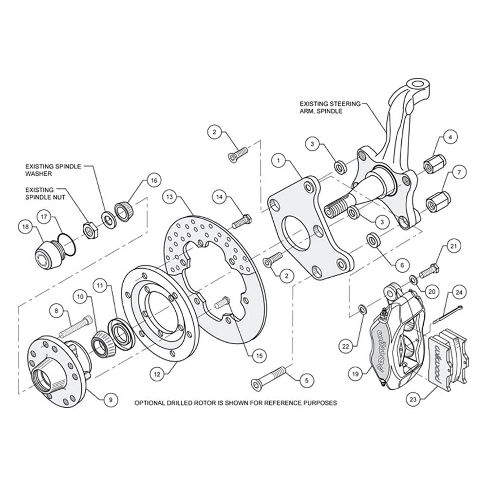 140-2712-BD Wilwood Front Disc Brake Kit (DL)