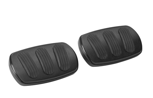 Black XBAG-6139 Lokar Aluminum Curved Brake/Clutch Pad Manual with Rubber for Chevy