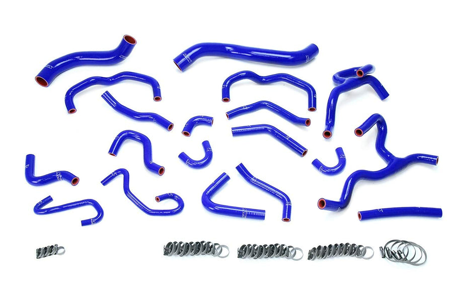 Silicone Radiator + Heater Hose Kit HPS 57-1709-BLUE Coolant, Blue