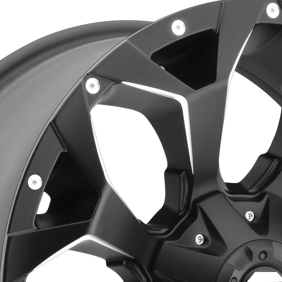 Black Fuel Offroad D546 ASSAULT Wheel with Painted (18 x 9. inches /5 x 139 mm, 20 mm Offset)