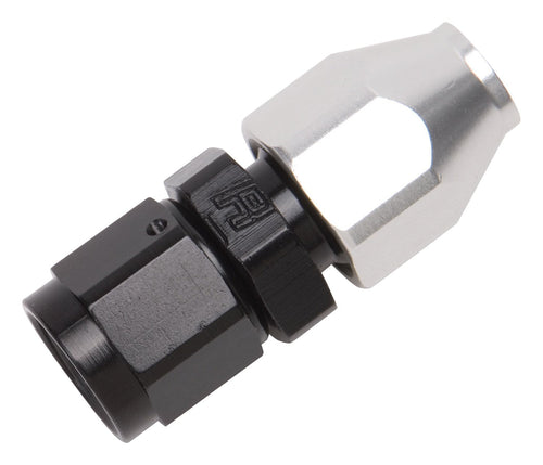 Edelbrock -8 AN FEMALE SWIVEL HOSE ADAPTER TO 1/2" TUBE CLR/BLK FINISH