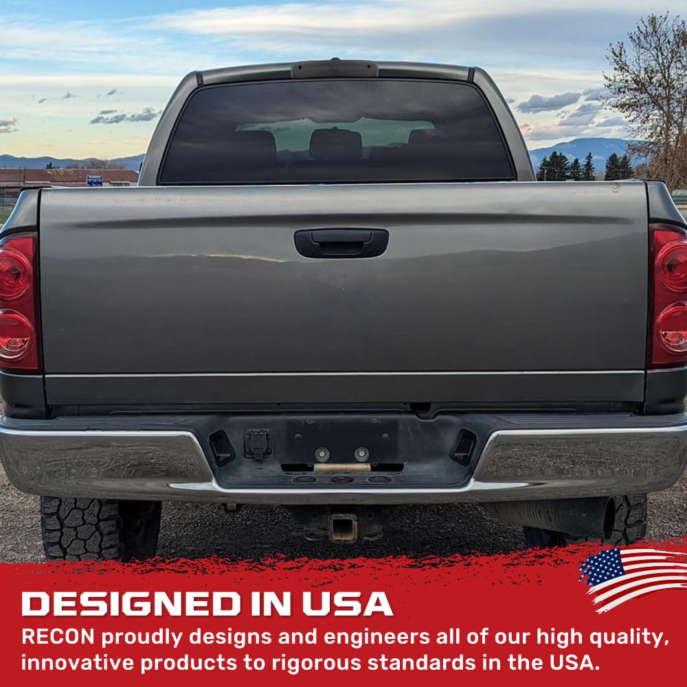 2002-2008 RAM 1500 & 2003-2009 RAM 2500/3500 - RECON Smoked LED 3rd Brake Light Kit with White Cargo Lights in Smoked Lens