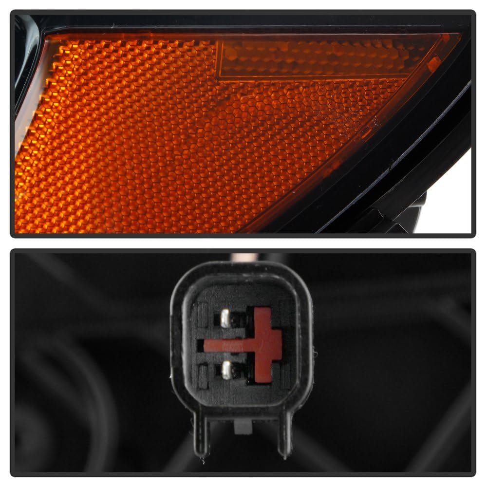 Jeep Compass 17-20 Spyder (xTune) LED DRL Projector Headlights - Low Beam-HB4(Included) ; High Beam-HB4(Included) ; Signal-PY21W(Included) - Black
