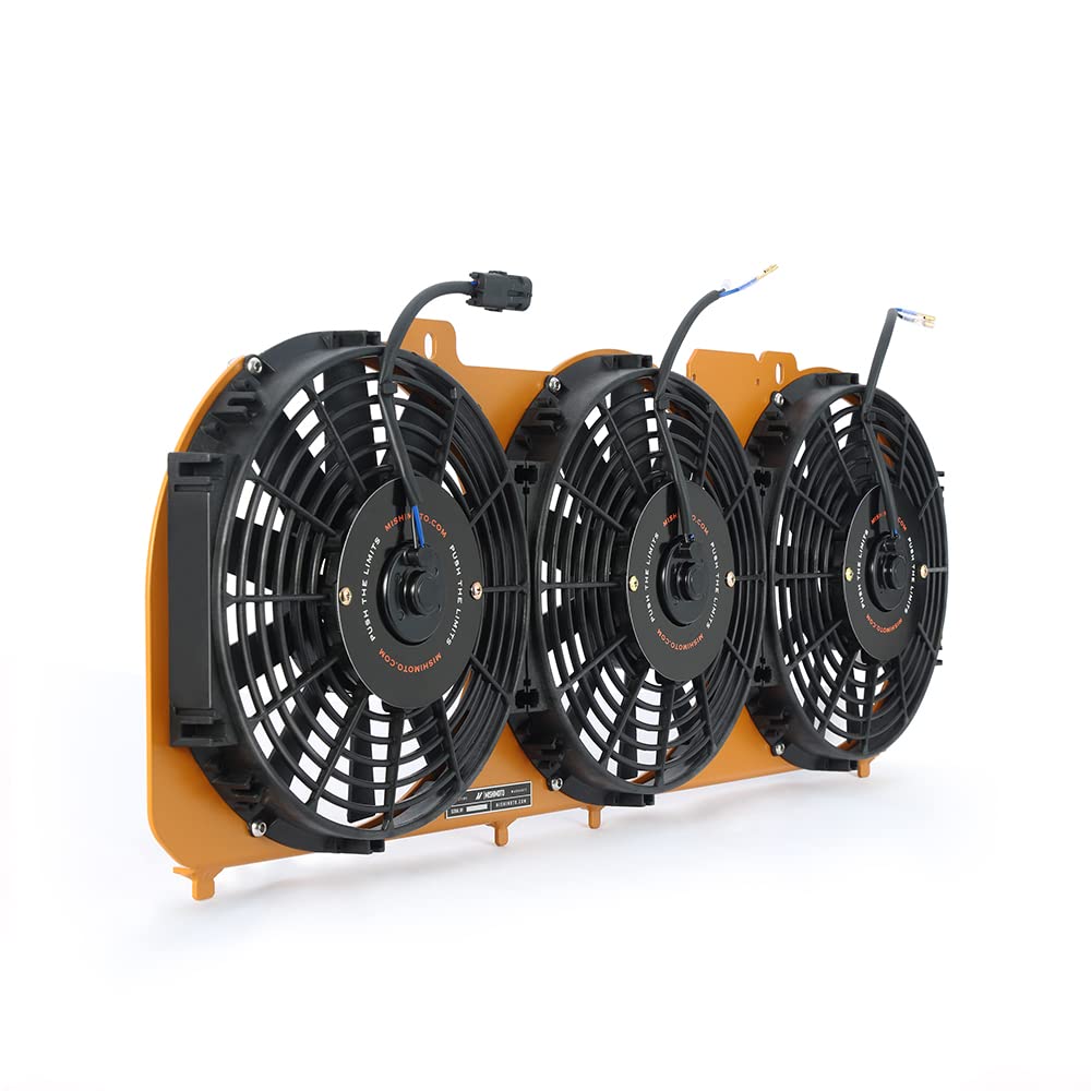 Mishimoto Aluminum Performance Fan Shroud Compatible With Jeep Cherokee XJ 4.0L 1989-2001, Gold