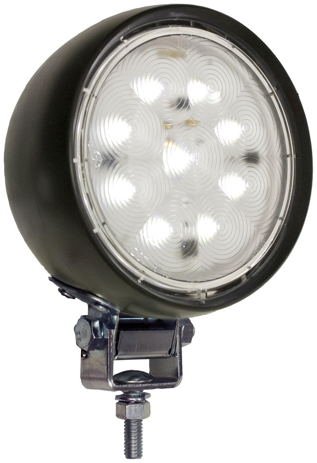 LED Work Light Peterson Manufacturing 907 LED Aux Light (Round Rubber Hosing Ped Mount 450 Lm 4" Mv), 1 Pack