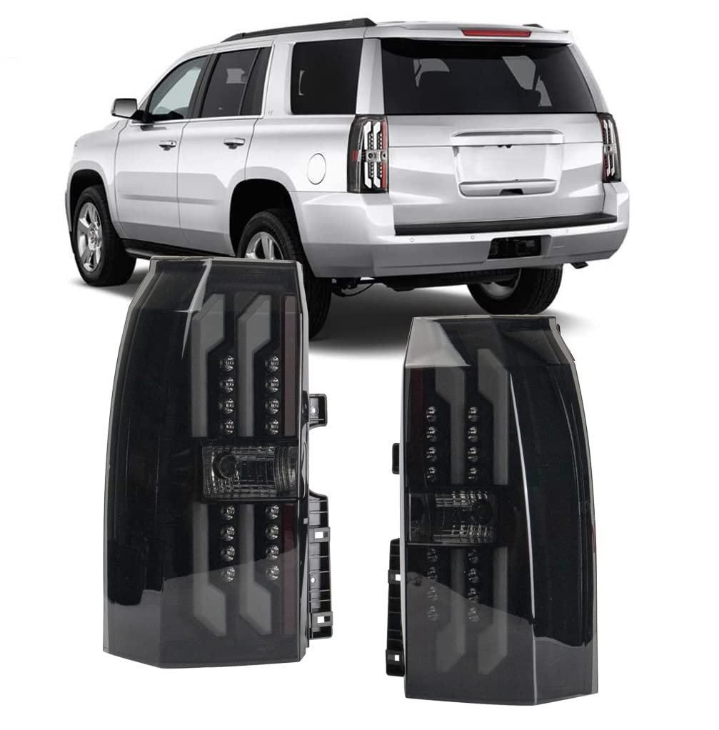 Winjet Led Tube Bar Tail lights Compatible with [2015 2016 2017 2018 2019 2020 Chevrolet Suburban/Tahoe]