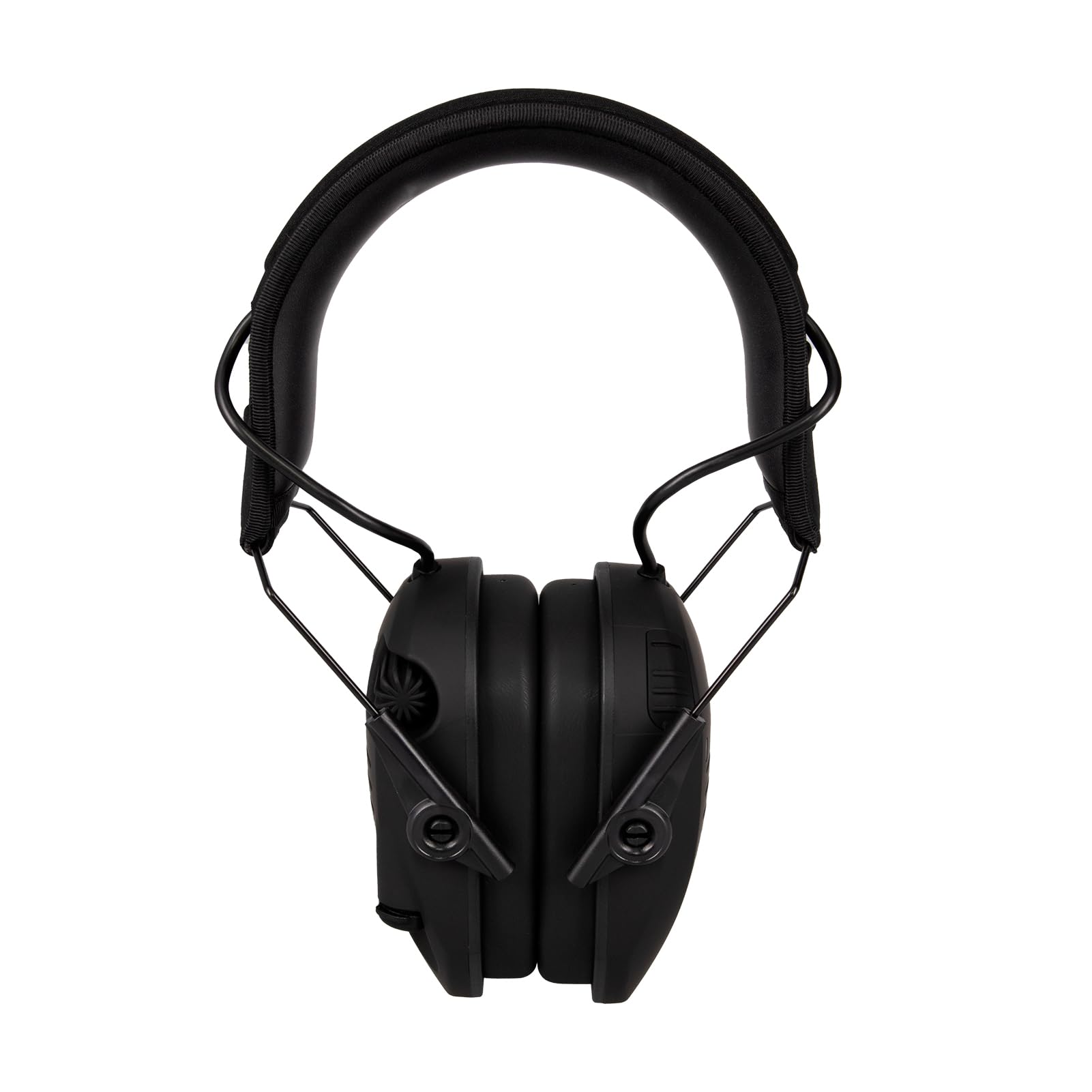 WALKER'S Razor Electronic Muff Rechargeable - HD Speakers 21dB NRR Compact Collapsible Hunting Shooting Hearing Protection Earmuffs, USB Charging Cable Included, Black