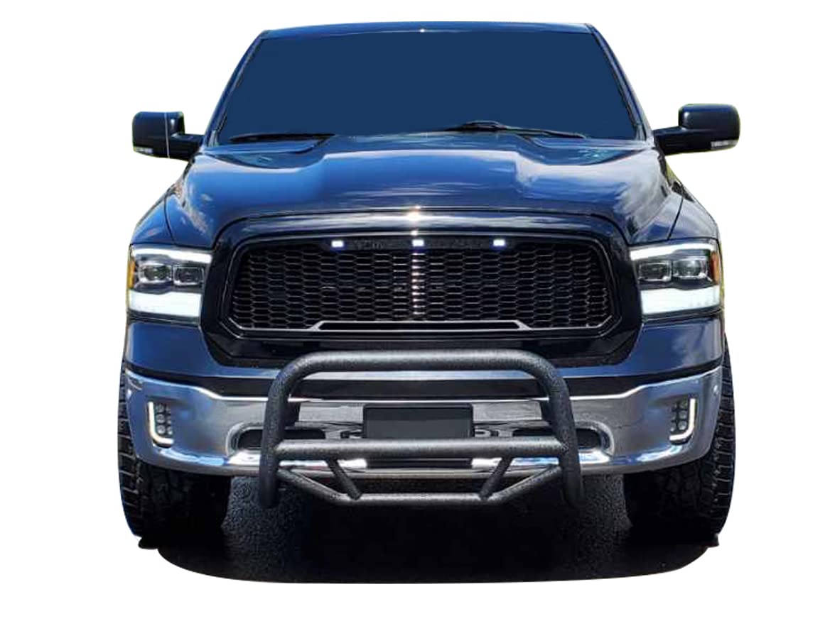 Max T Bull Bar Black Horse Off Road Textured Black Compatible with 2009-2010 Dodge Ram 1500|2011-2018 Ram 1500|2019-2020 Ram 1500 Classic-MBT-MR1312