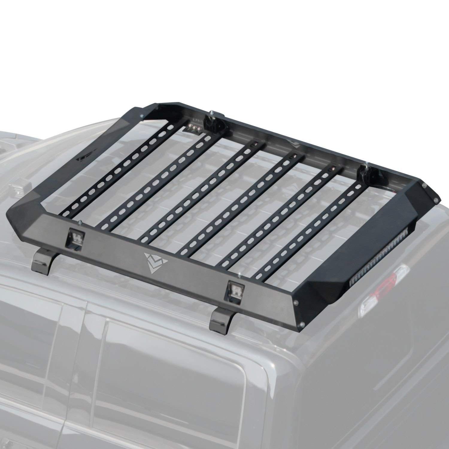 AR-M Series Armordillo Modular Roof Cargo Basket Tray|Universal Fit for Pickup Truck/SUV/Van/Car/Sedan/Coupe/Hatchback|7161948|Textured Black|Roof Rack Basket|Roof Tray