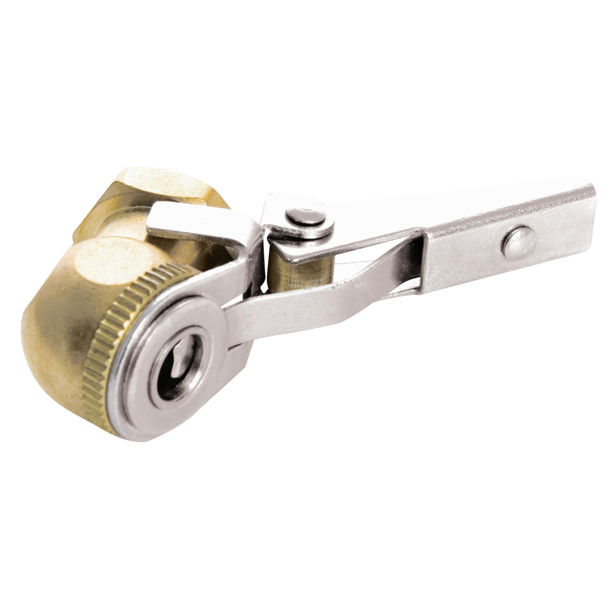 M520 Performance Tool Locking Clip Design Brass Air Chuck with 1/4-Inch Female NPT Air Inlet, Built-In Shut-Off Valve for Easy Tire Inflation