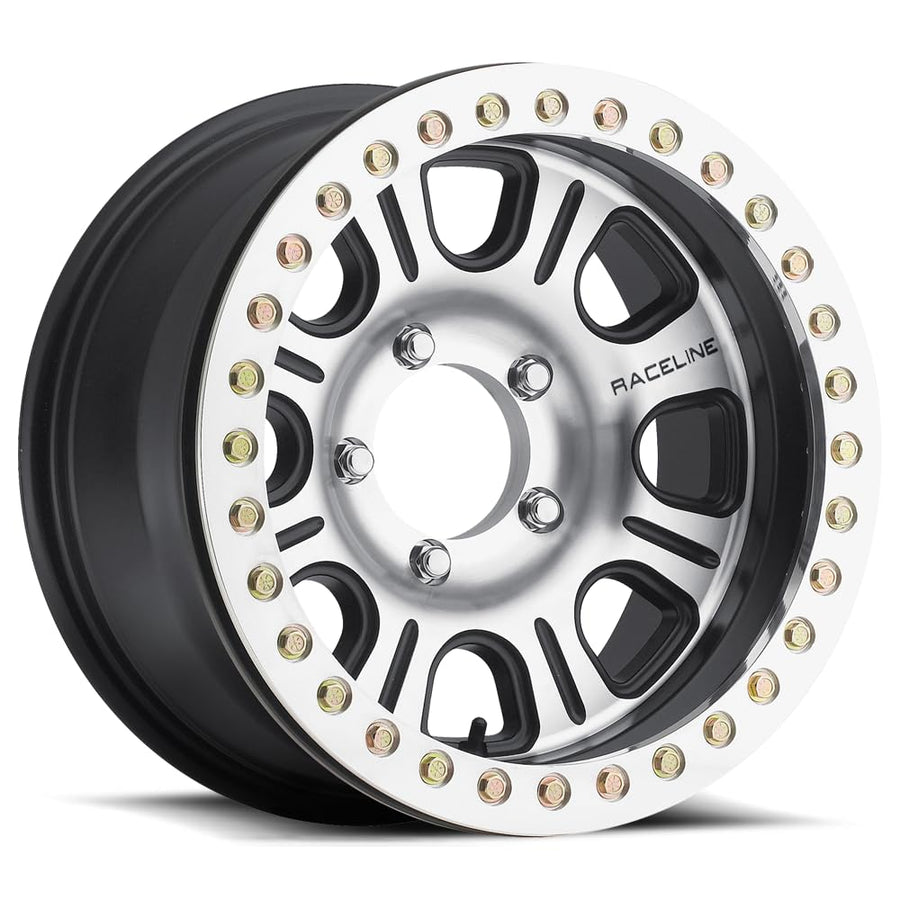 Raceline RT 17x8.5 Monster RT 8x6.5" +0mm Black/Machined Wheel Rim 17" Inch