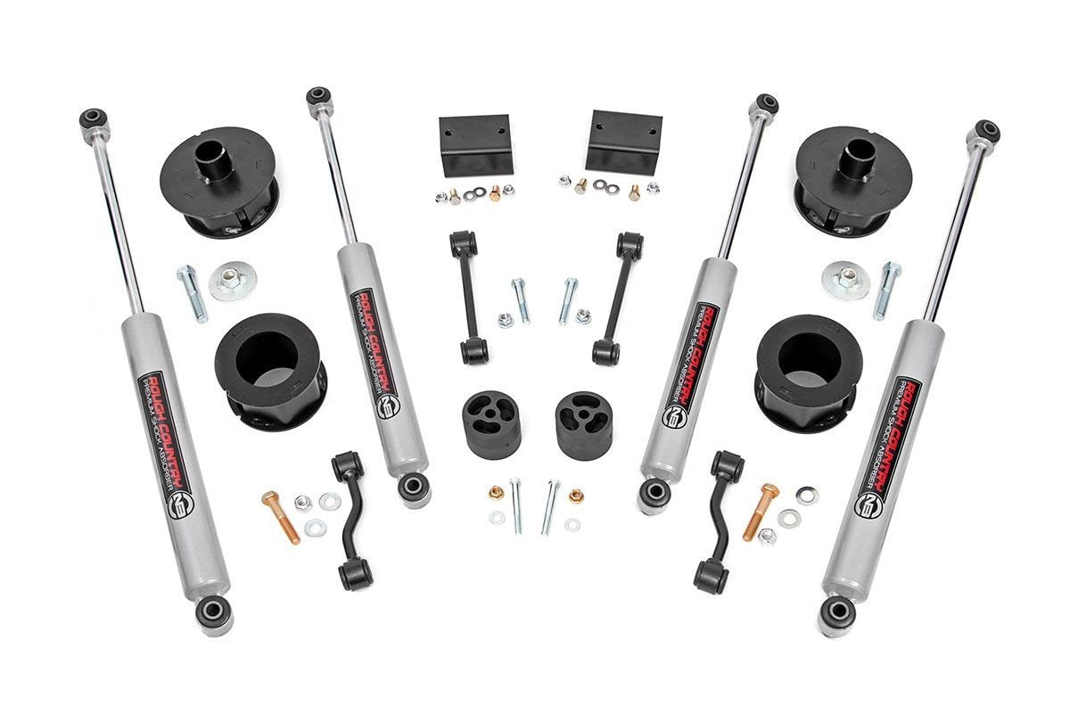 2.5" Rough Country Lift Kit w/N3 Shocks for 2018-2023 Jeep Wrangler JL - 67730