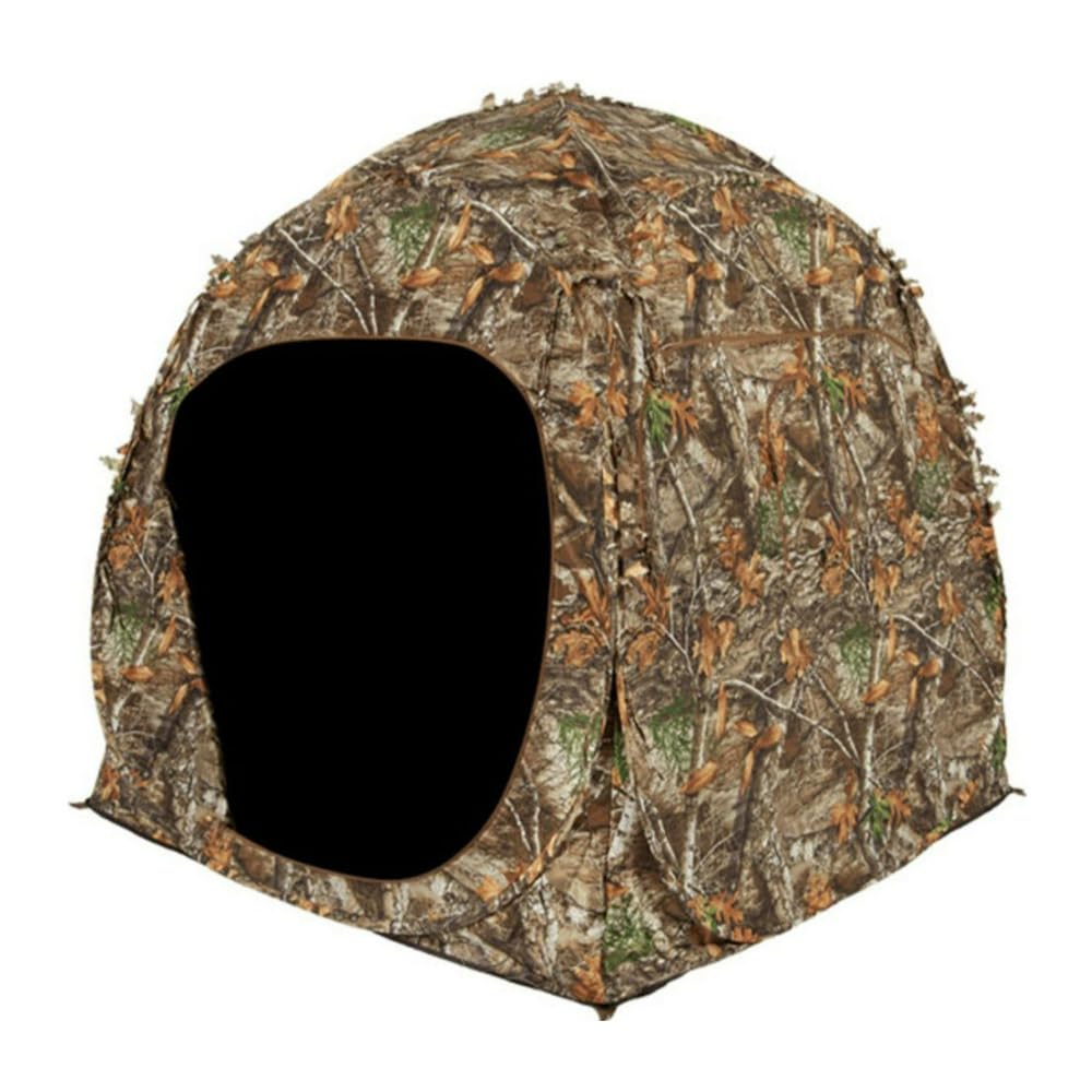 Doghouse Ameristep Lightweight Durable Hunting Spring Steel Ground Blind with 8 Windows & Backpack Carrying Case - 2 Hunters Concealment - Easy Setup & Takedown - Canada Compliant