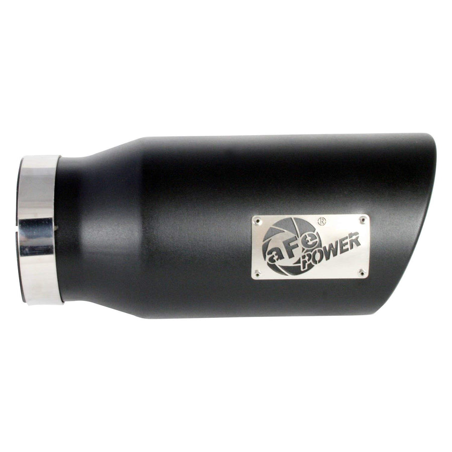 Mach Force-Xp aFe Power 49T50701-B15 5in 409 Stainless Steel Exhaust Tip Black, 1 Pack