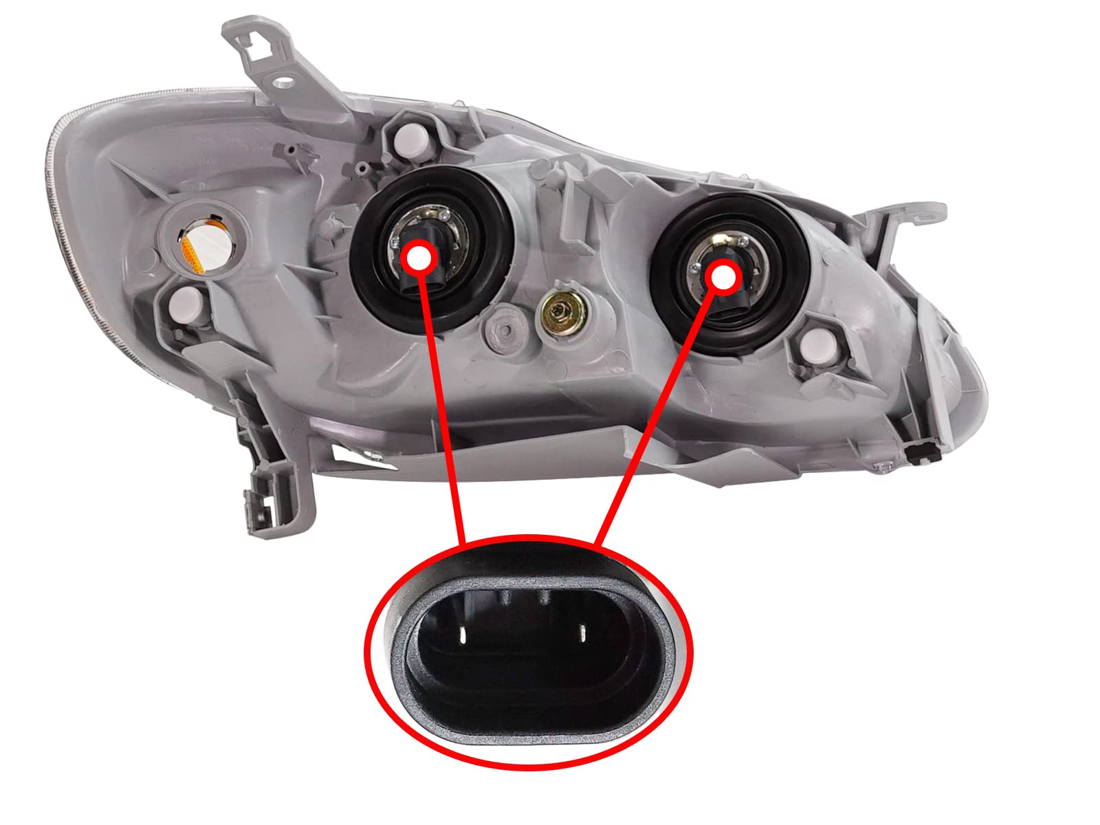 TY866-B101L Eagle Eyes Headlight