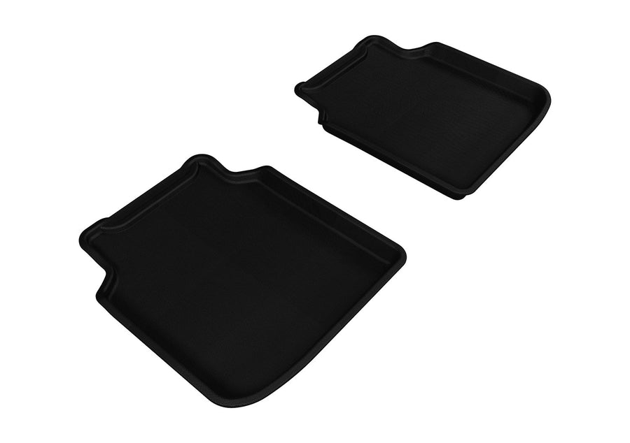 MAXpider 3D Second Row Custom Fit All-Weather Floor Mat for Select BMW 7 Series Li (F02)/ Li ActiveHybrid (F04) Models - Kagu Rubber (Black)