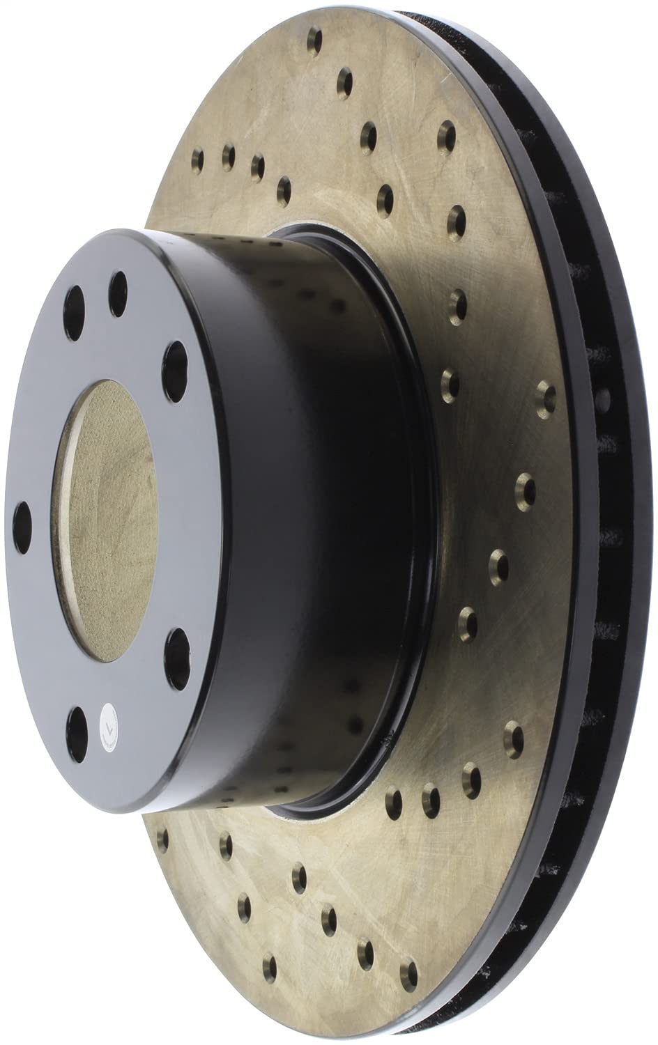 Sport StopTech 128.34008L Cross Drilled Brake Rotor (Front Left), 1 Pack