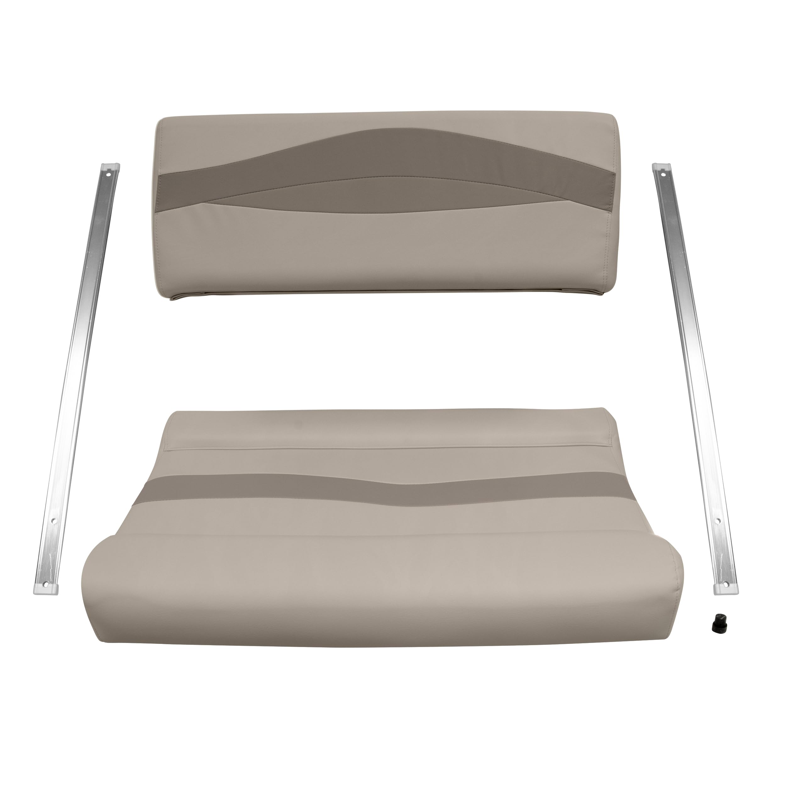 Wise Premier Series BM1152-1749 Pontoon Flip-Flop Seat Cushion Set, Mocha Java/Café/Mushroom