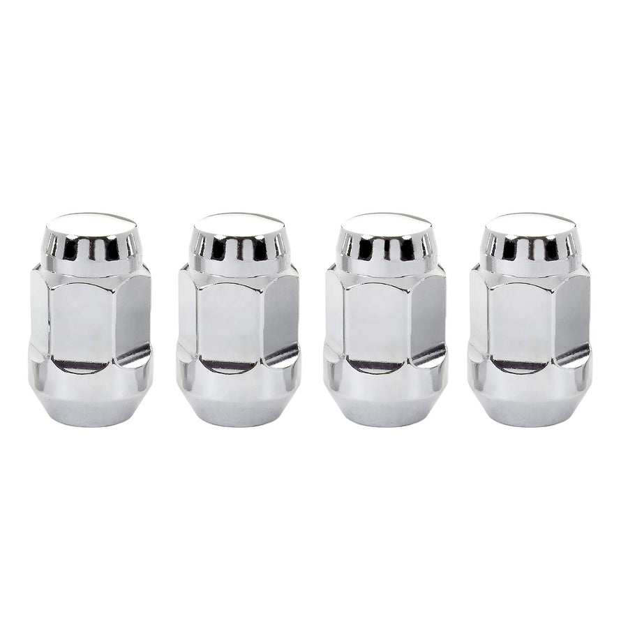 MCGARD Chrome Bulge 64010 Cone Seat Style Lug Nuts (1/2" - 20 Thread Size) - Set of 4