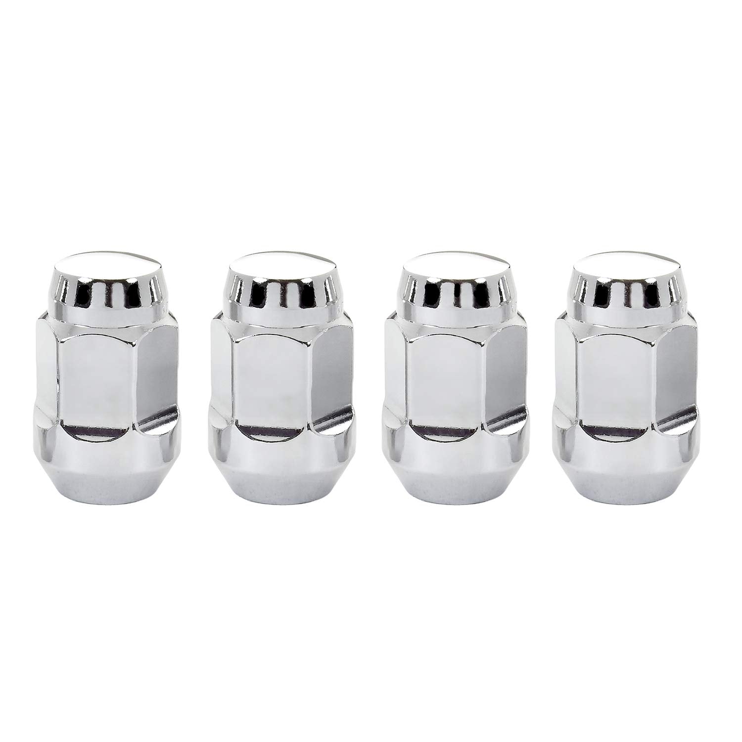 MCGARD Chrome Bulge 64010 Cone Seat Style Lug Nuts (1/2" - 20 Thread Size) - Set of 4