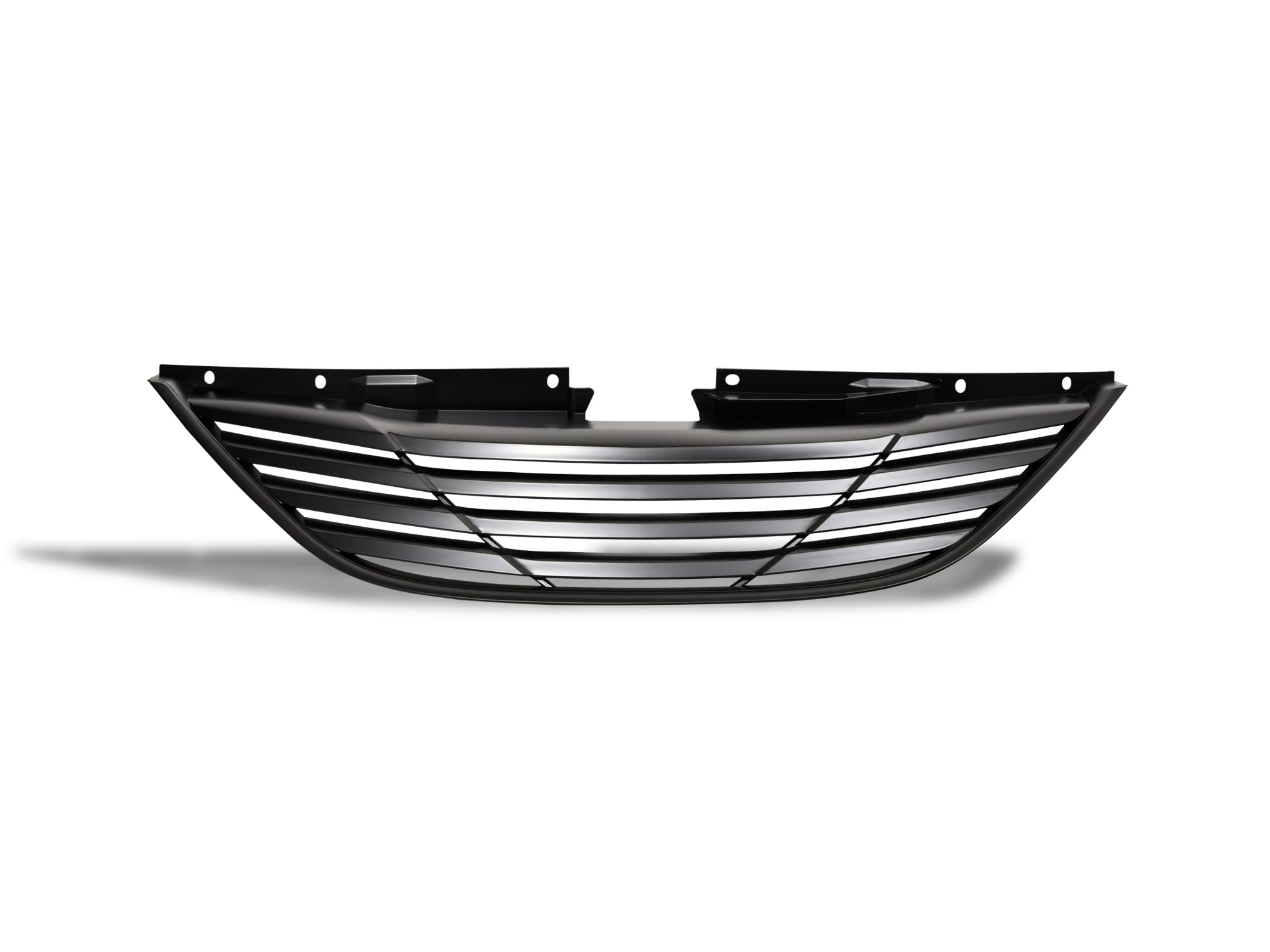 Horizontal Armordillo USA 7165410 Front Hood Grille - Matte Black Fits 2010-2014 Hyundai Sonata