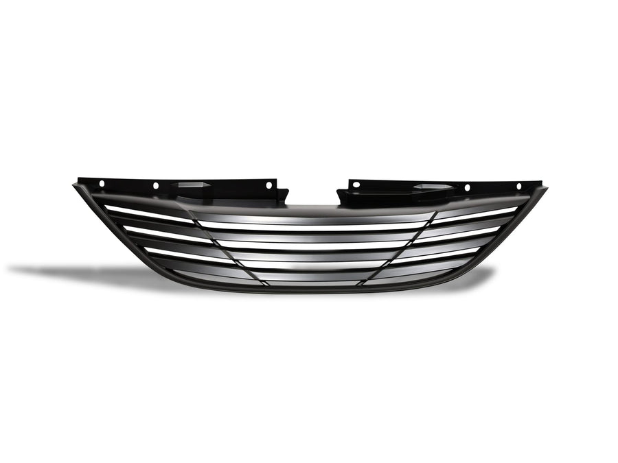 Horizontal Armordillo USA 7165410 Front Hood Grille - Matte Black Fits 2010-2014 Hyundai Sonata