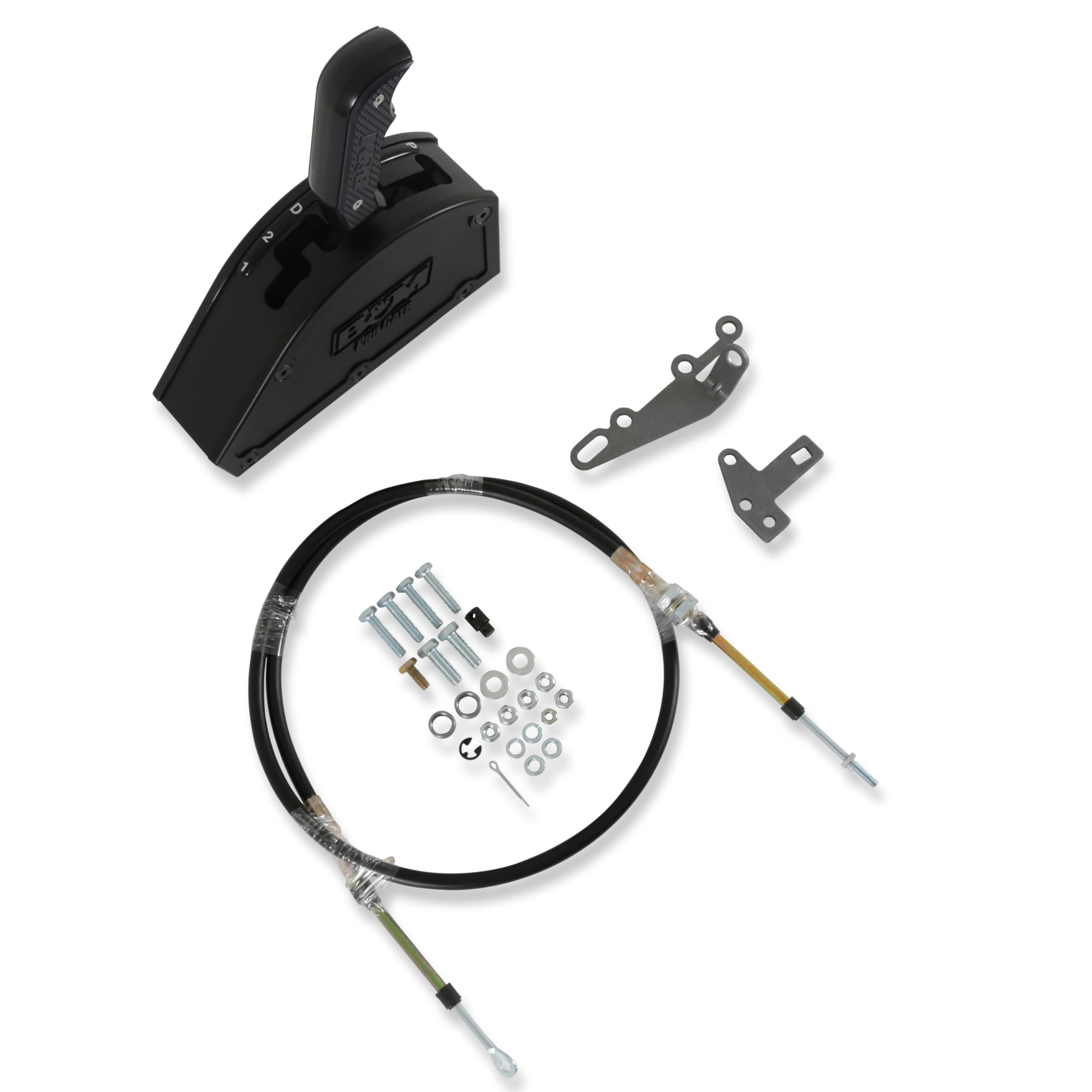 B and M 80901 AUTOMOTIVE Shifter - Pro Gate - Automatic - Floor Mount - Cable/Hardware Included - GM 3 Speed - Kit