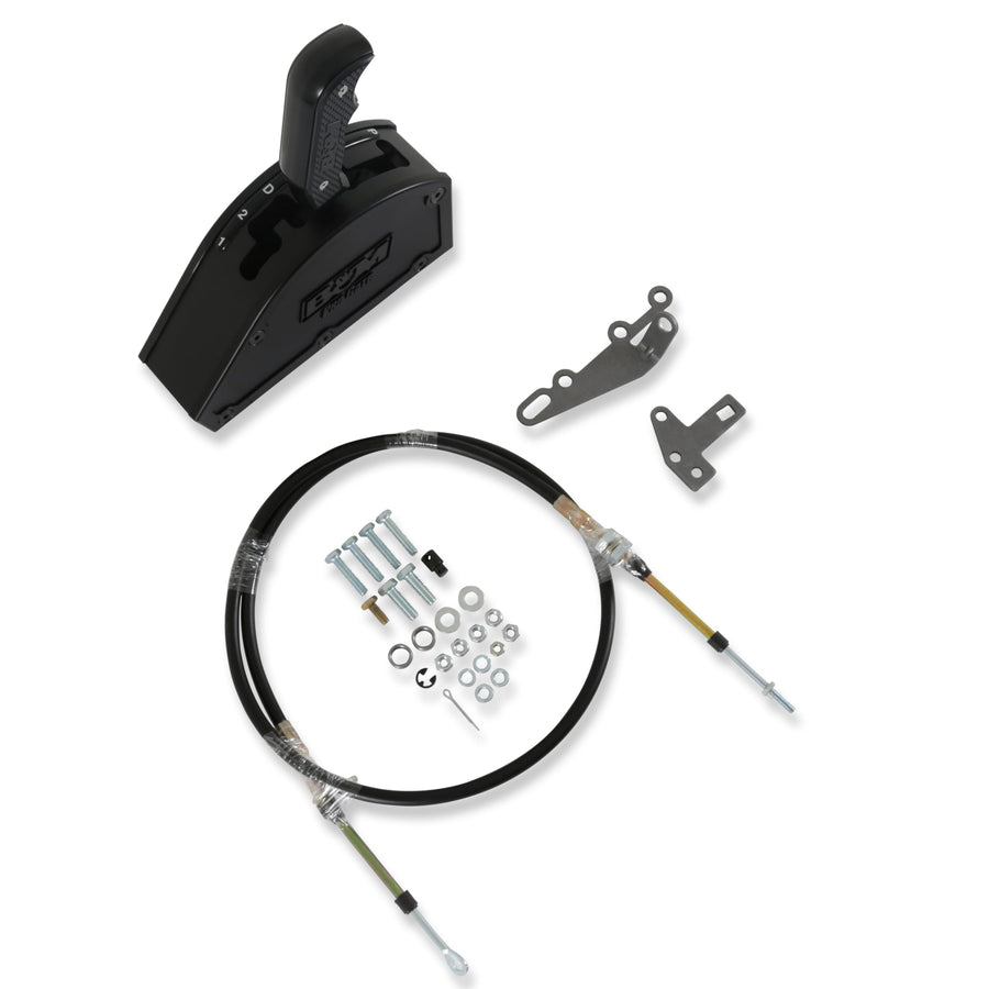 B and M 80901 AUTOMOTIVE Shifter - Pro Gate - Automatic - Floor Mount - Cable/Hardware Included - GM 3 Speed - Kit