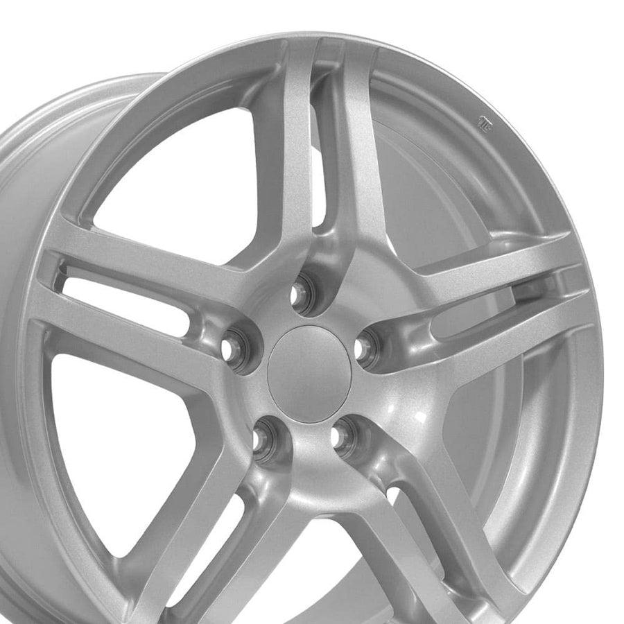 17 Inch OE Wheels AC04 Rim Fits TL Style 5x114.3 17x8 Gloss Silver - Hollander 71762 (1)